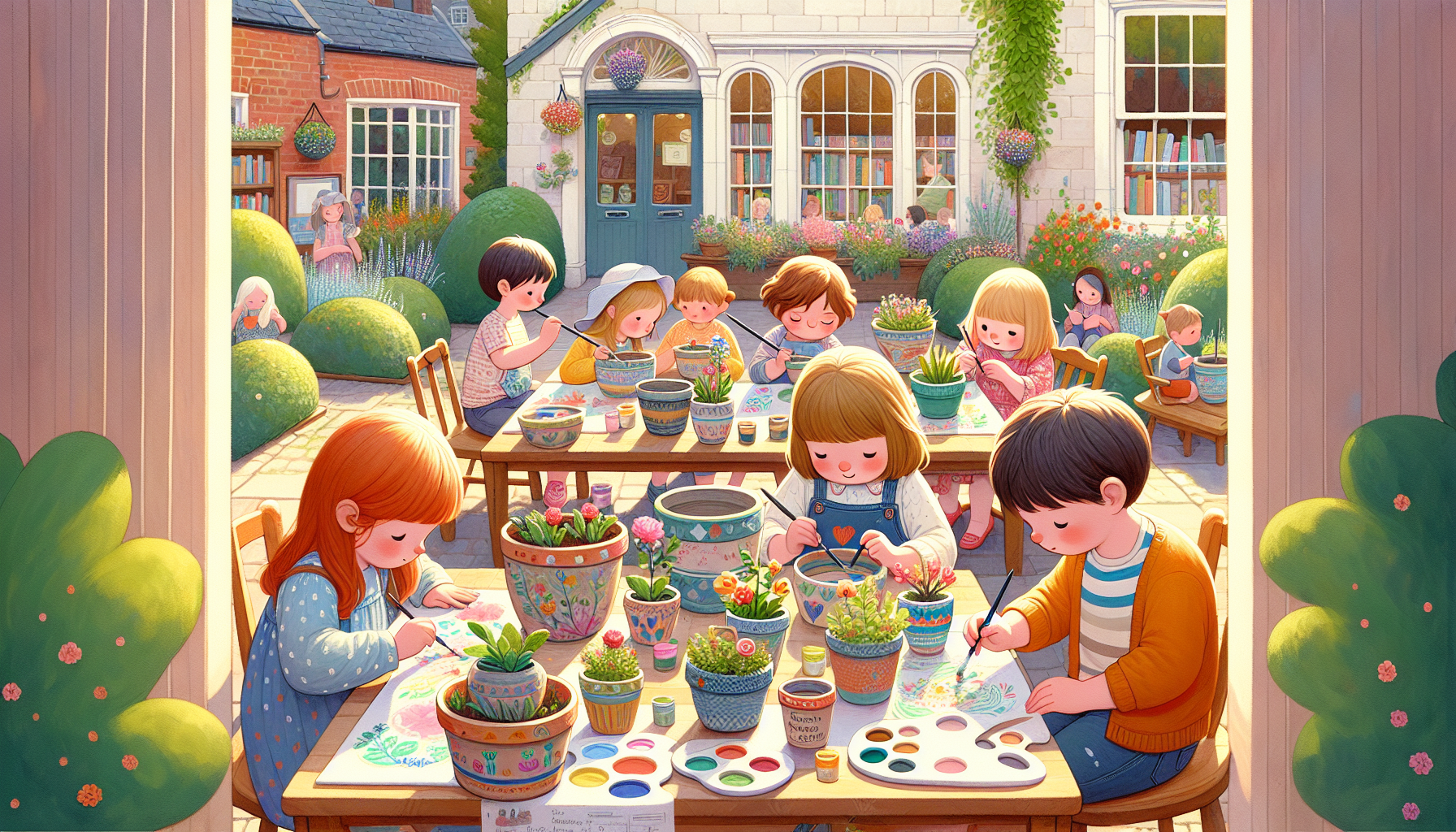 Children's Plant Pot Painting