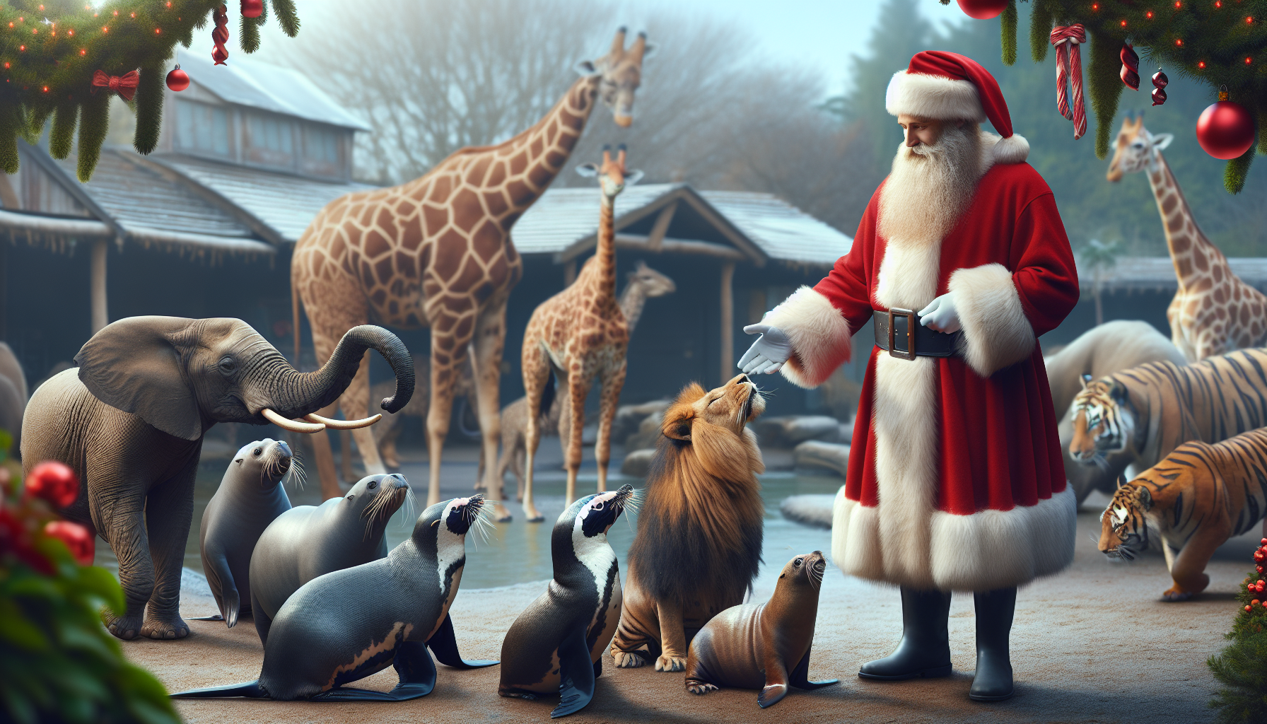 Meet Father Christmas at Jersey Zoo