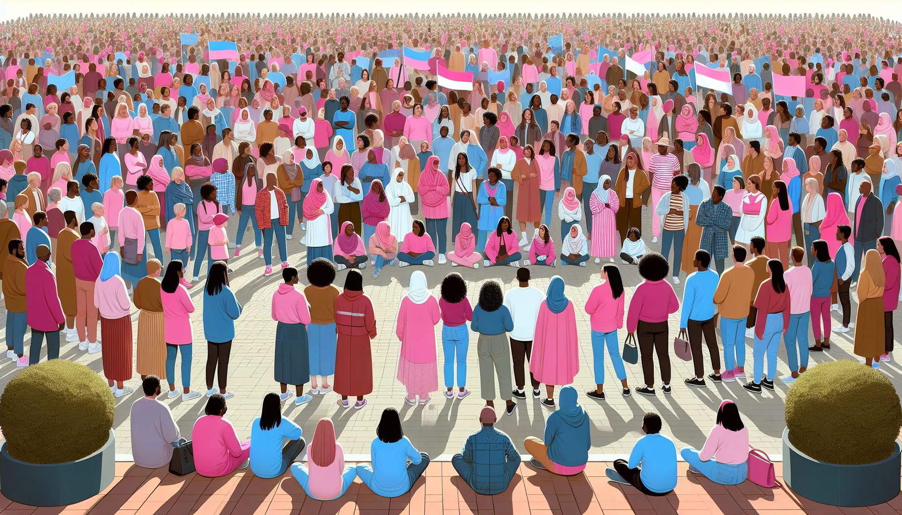 Jersey Eating Disorders Support Pink and Blue Fundraising Day