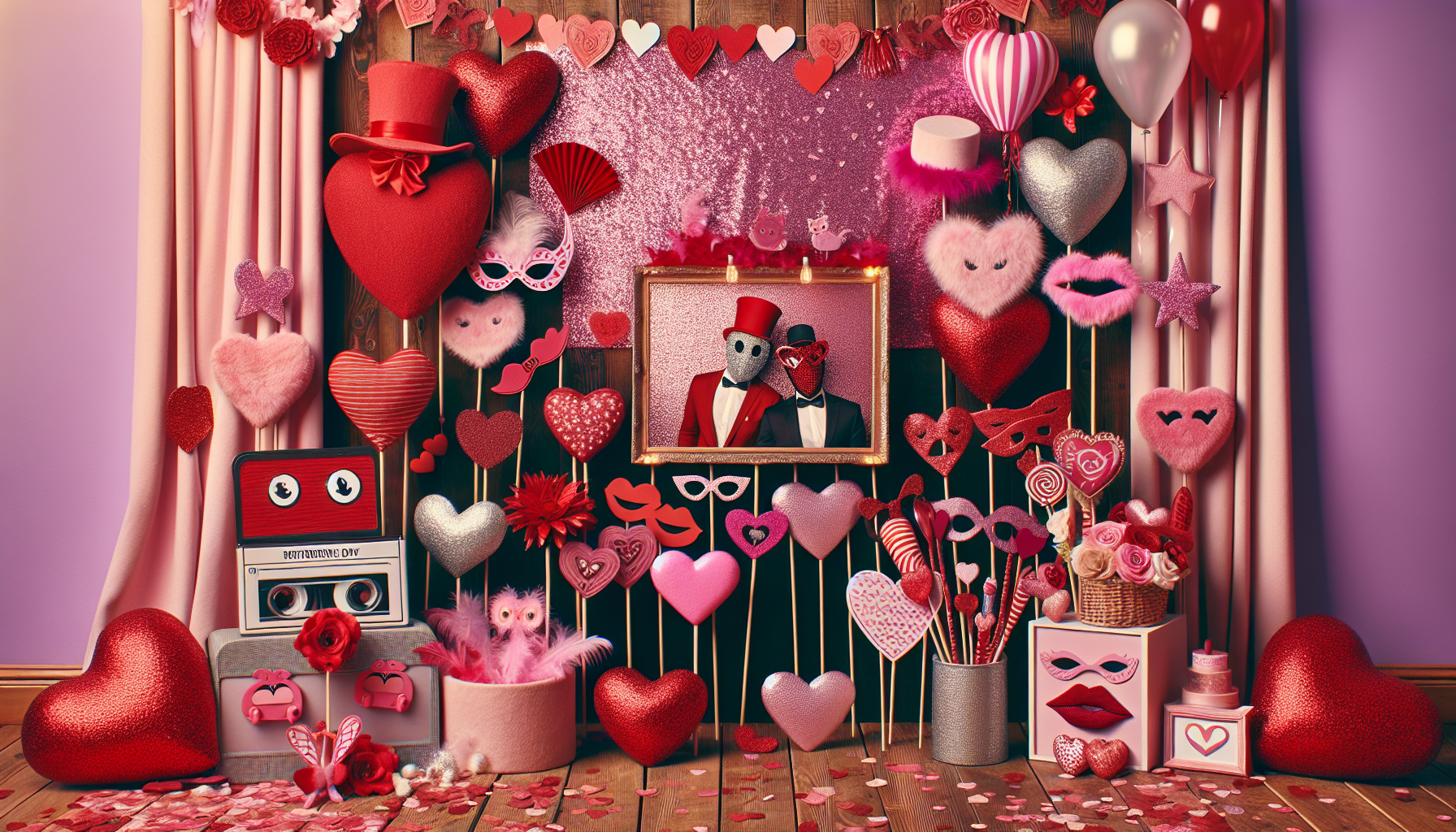 Valentine's Day photo booth