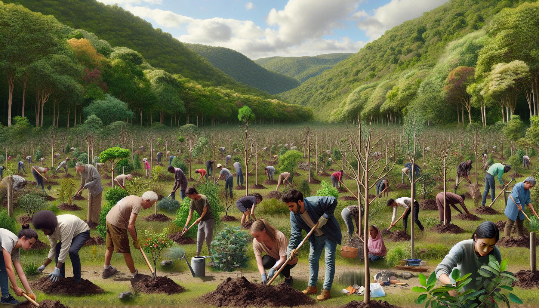 Tree planting at Noirmont SSI