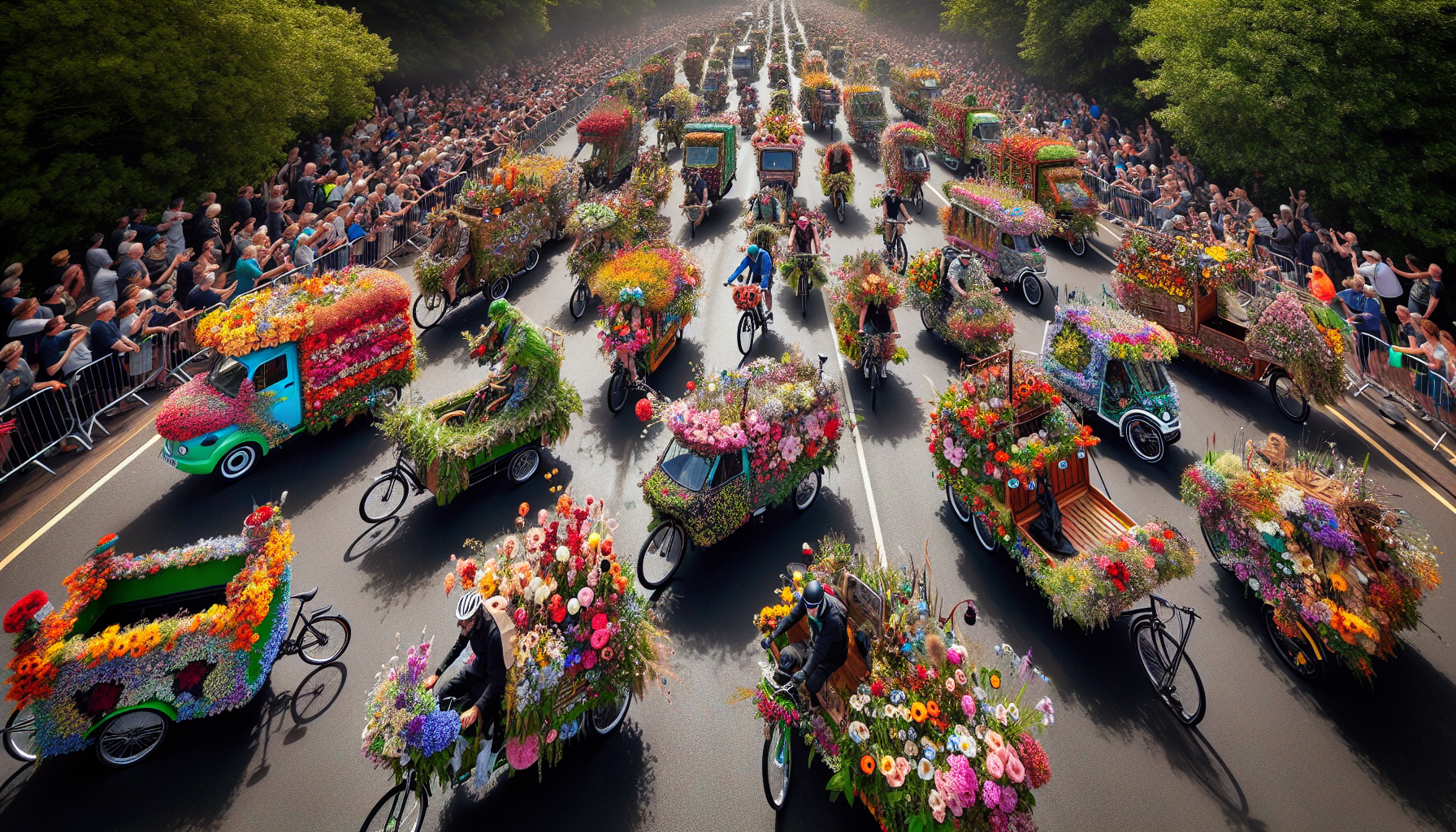 Jersey Cargo Bikes Battle of Flowers Ride Out