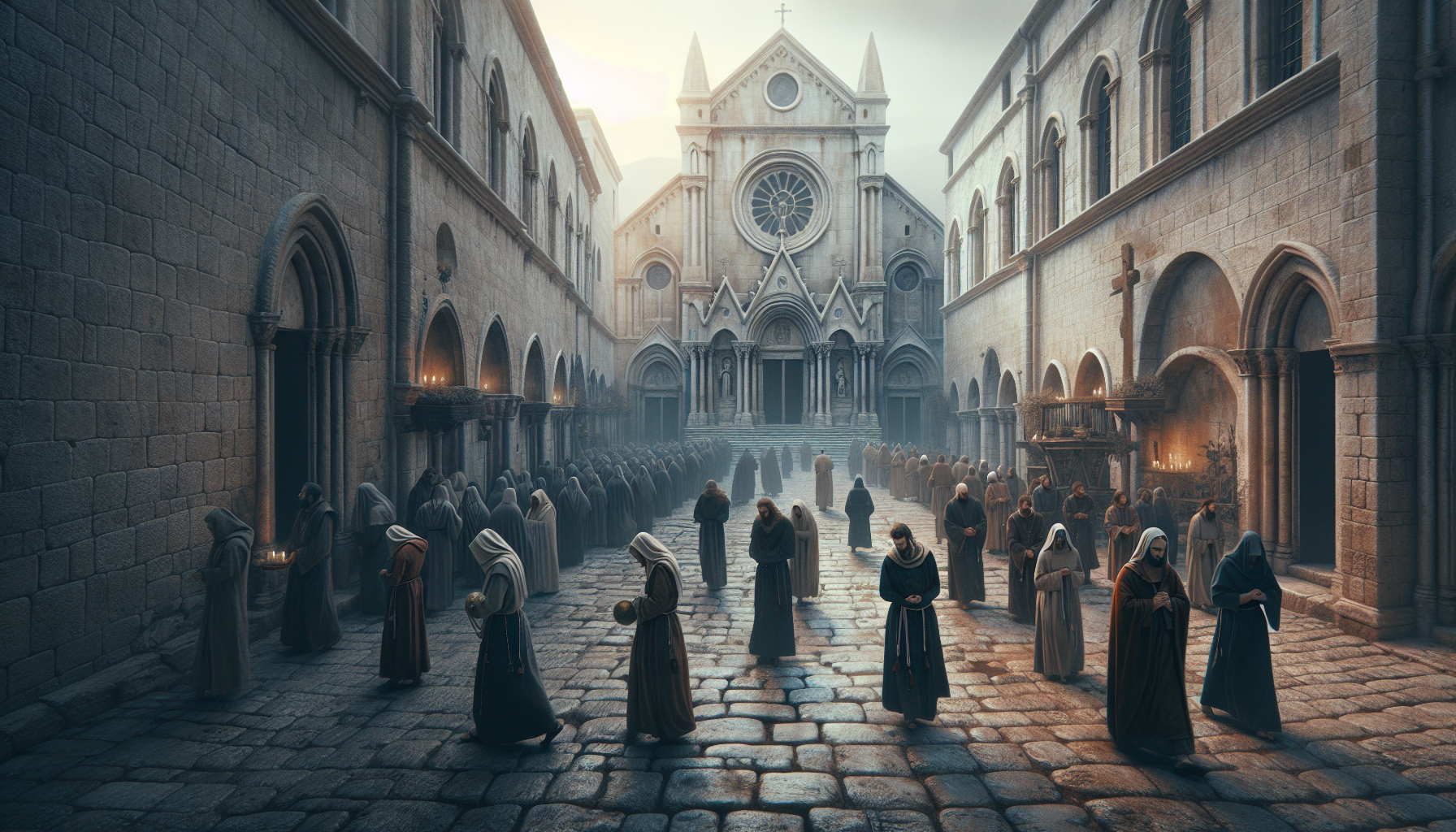 Good Friday walk around St John with prayers