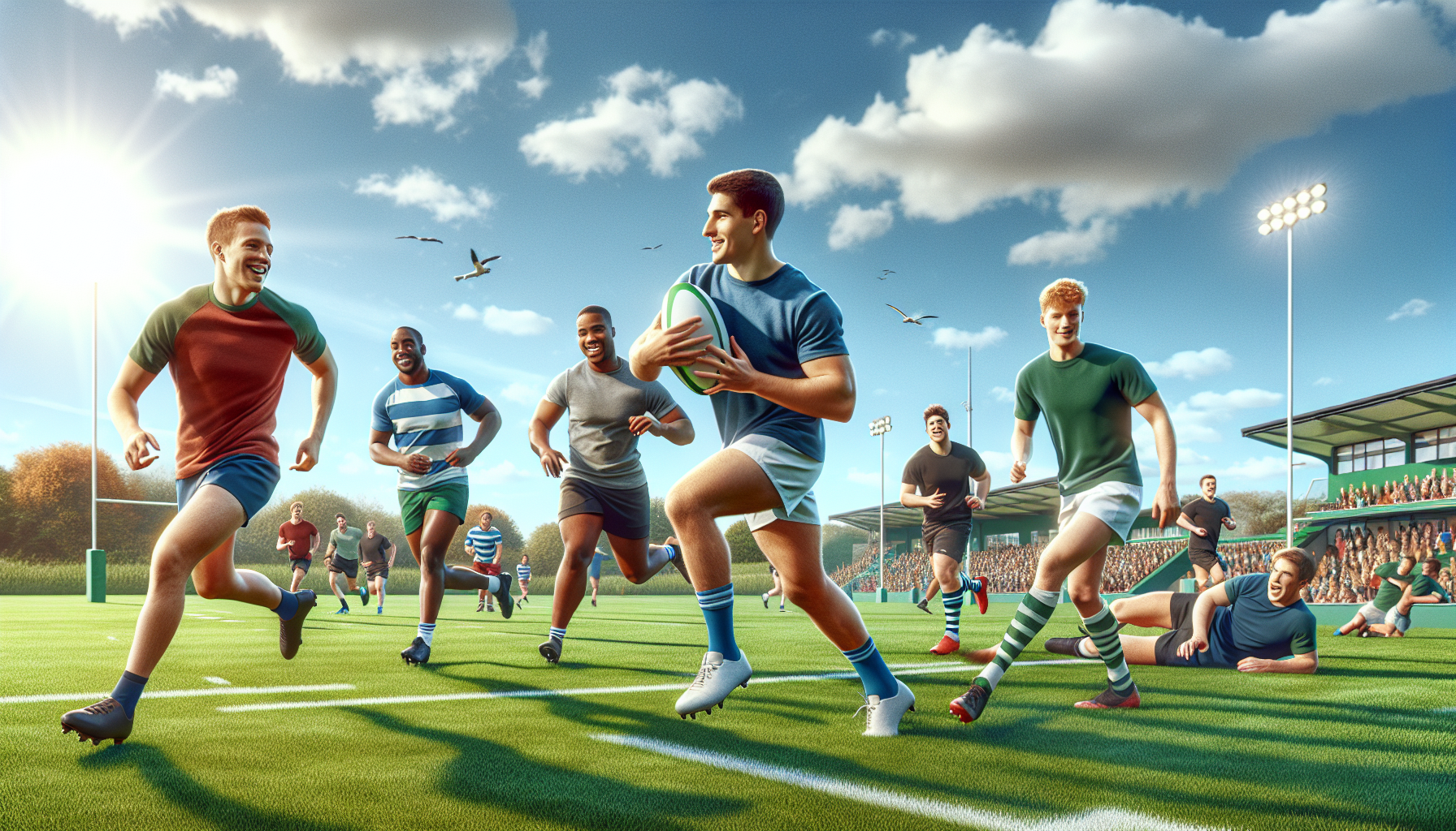 Jersey Touch Rugby Pitch Up and Play