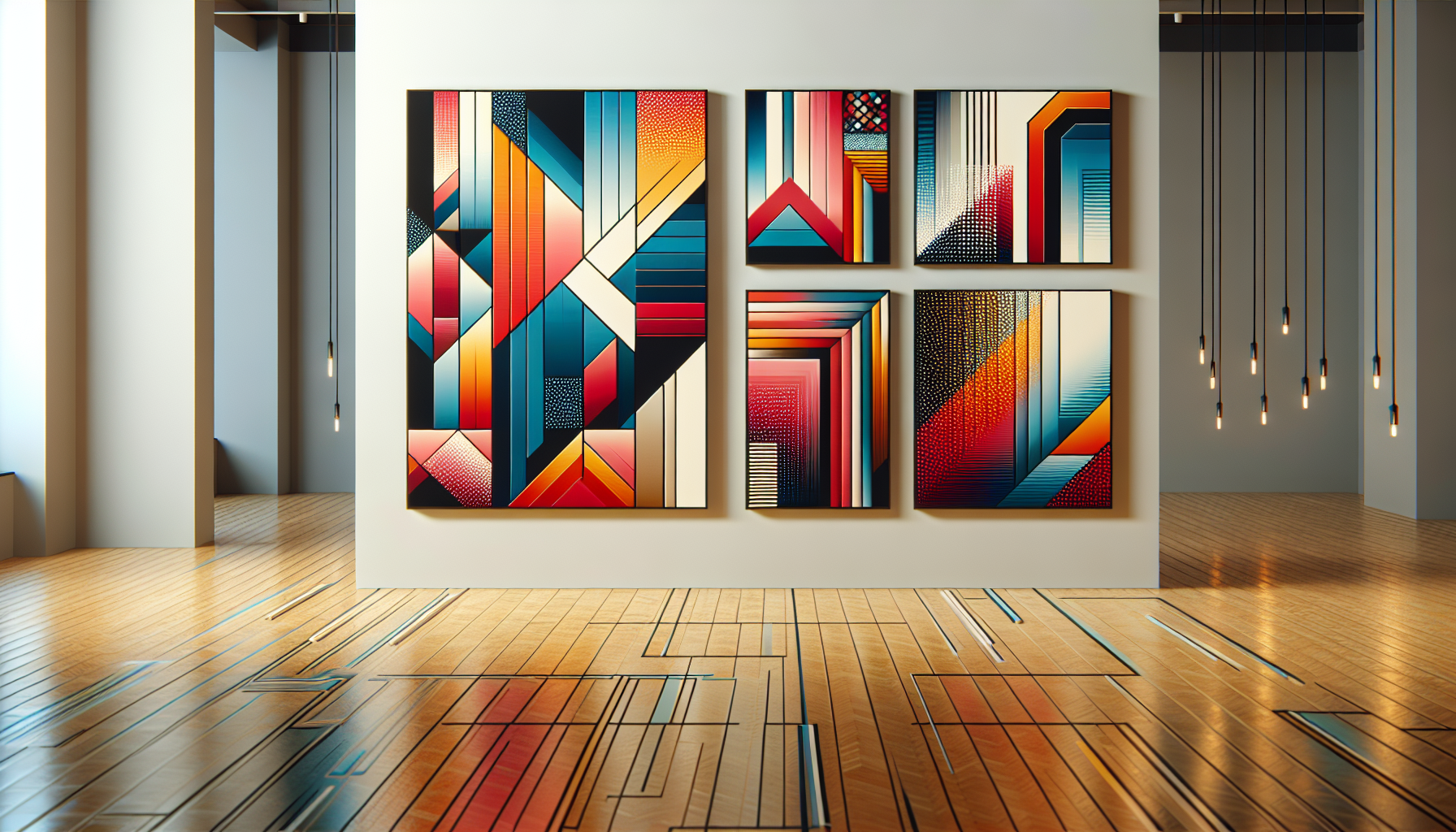 Exhbition of four new Liberation 80 paintings