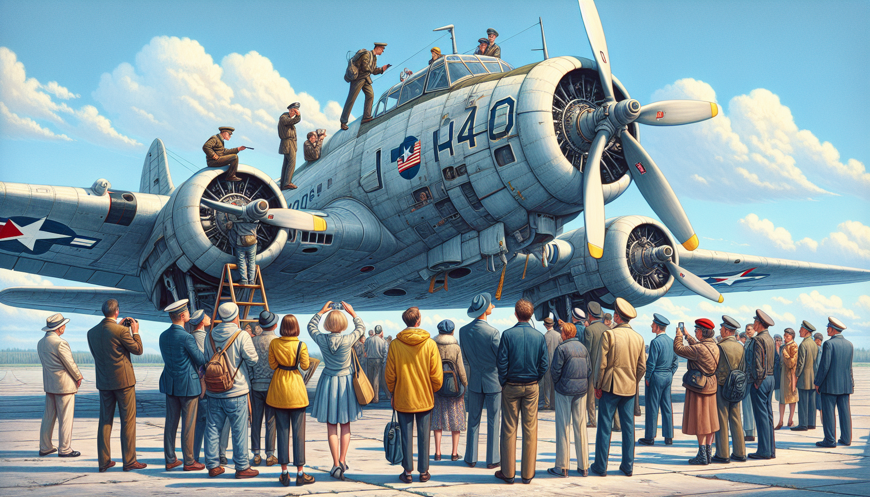 Airside Tour of Visiting World War II Aircraft