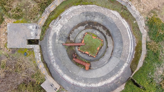 Gun pit 2 of Batterie Moltkë