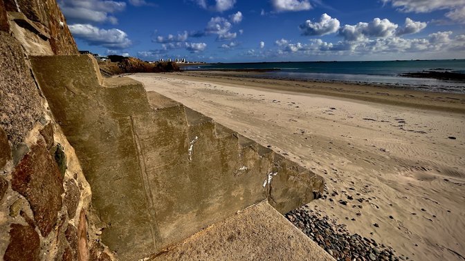 Victor Hugo and his favourite rocks at St Clement, Jersey.