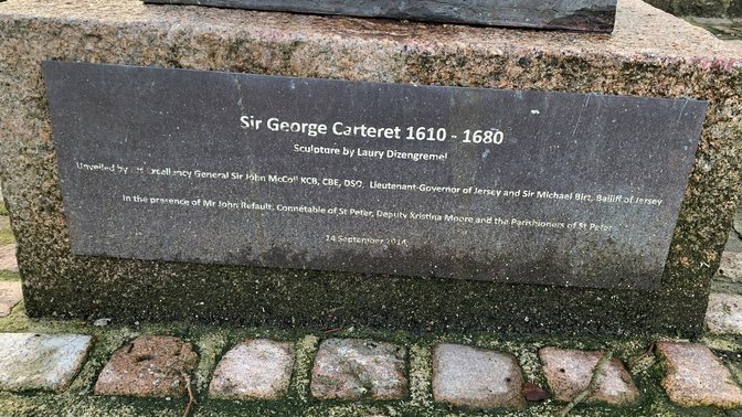 Sir George de Carteret Sculpture