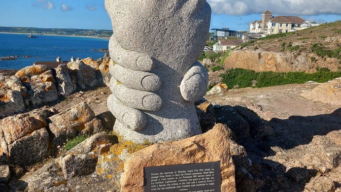 Sculpture of Two Hands Clasping