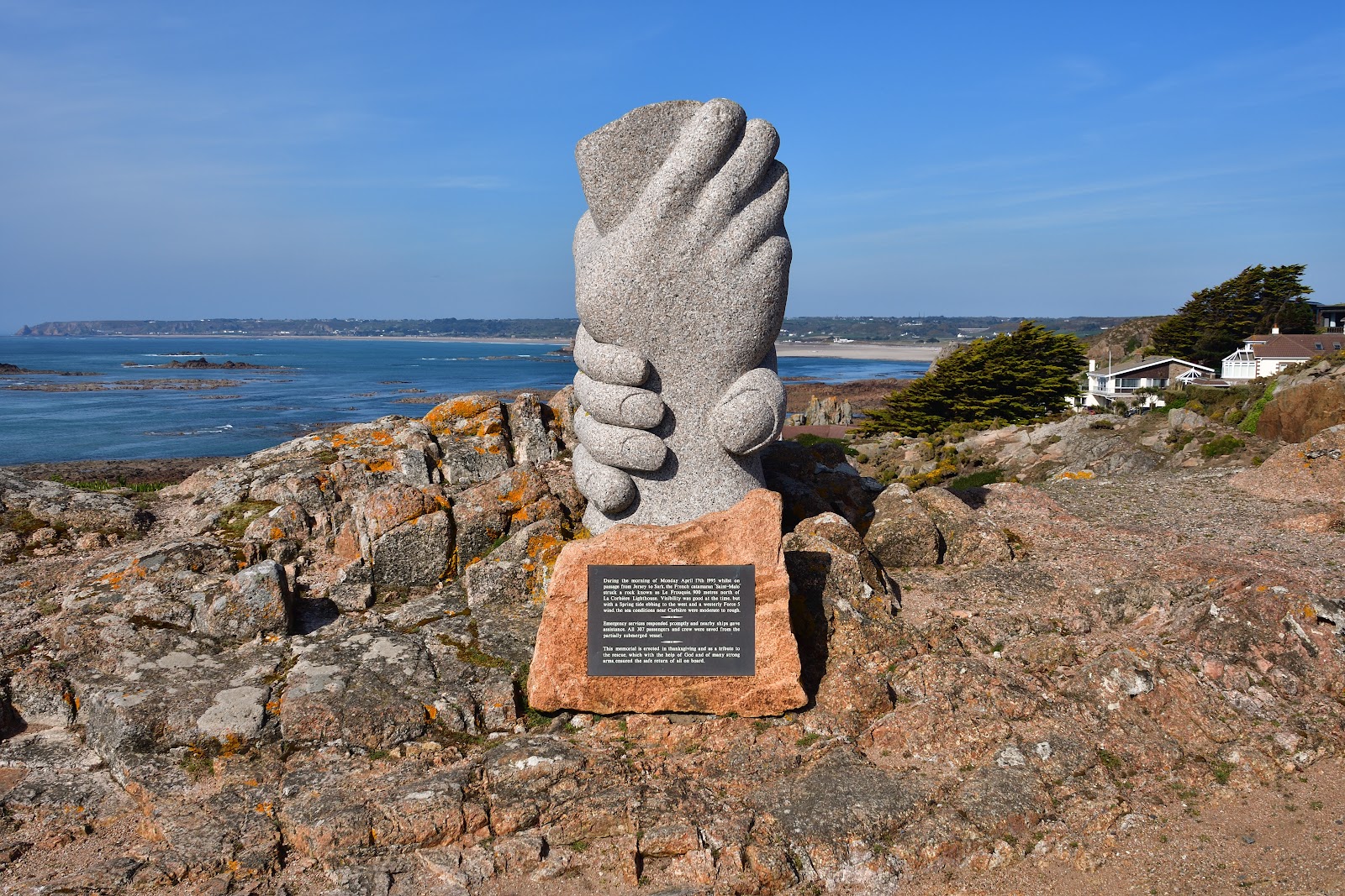Sculpture of Two Hands Clasping