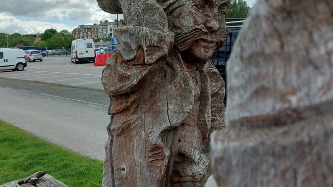 Symbolic Keel of Gorey Shipyards Sculpture