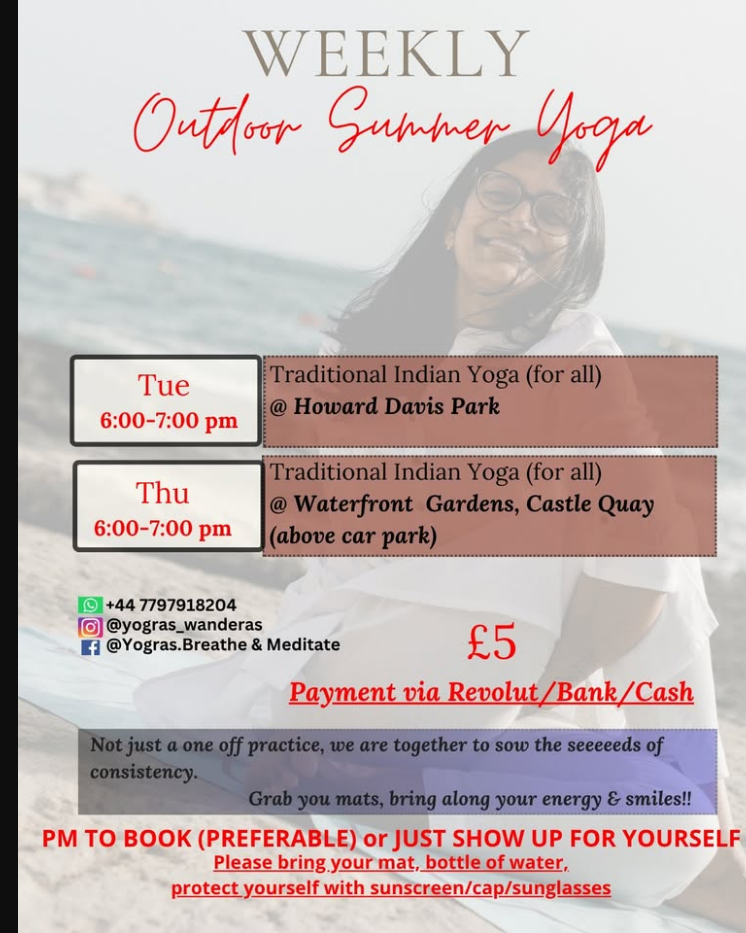£5 - SUMMER OUTDOOR TRADITIONAL YOGA(for all)