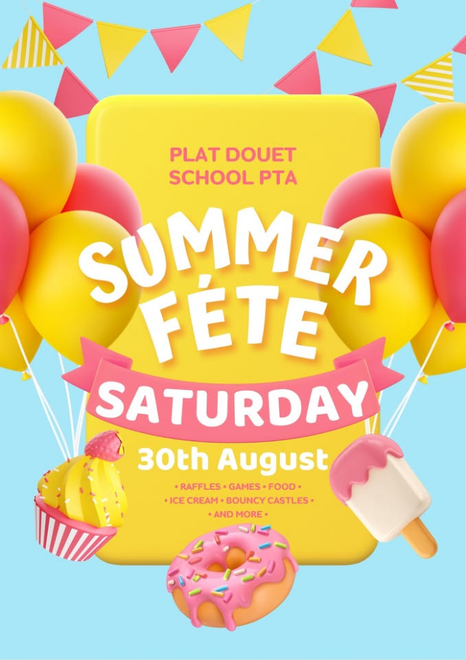 Plat Douet School PTA Summer Fete 🥳