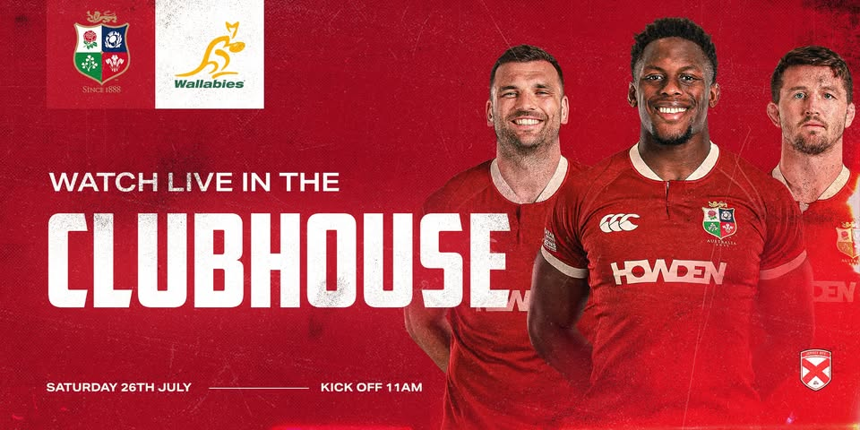 Watch British & Irish Lions | Live in the Clubhouse | Jersey RFC