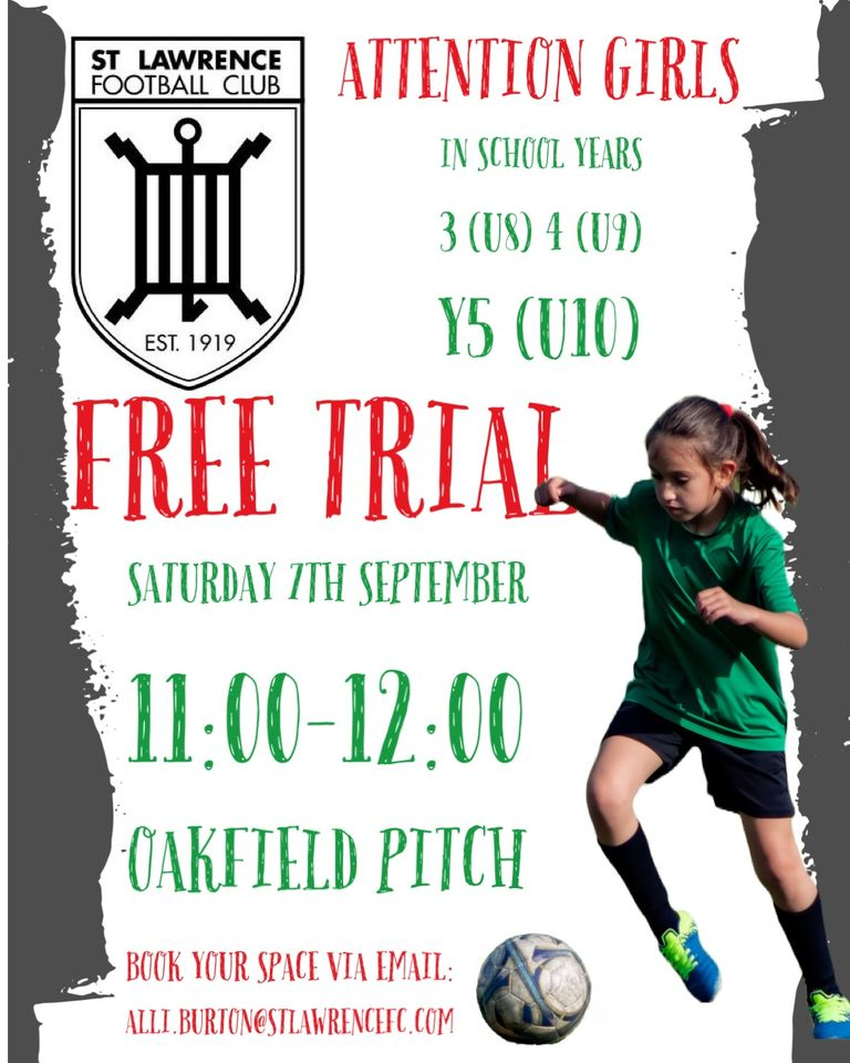 FREE Girls' Football Trial Run