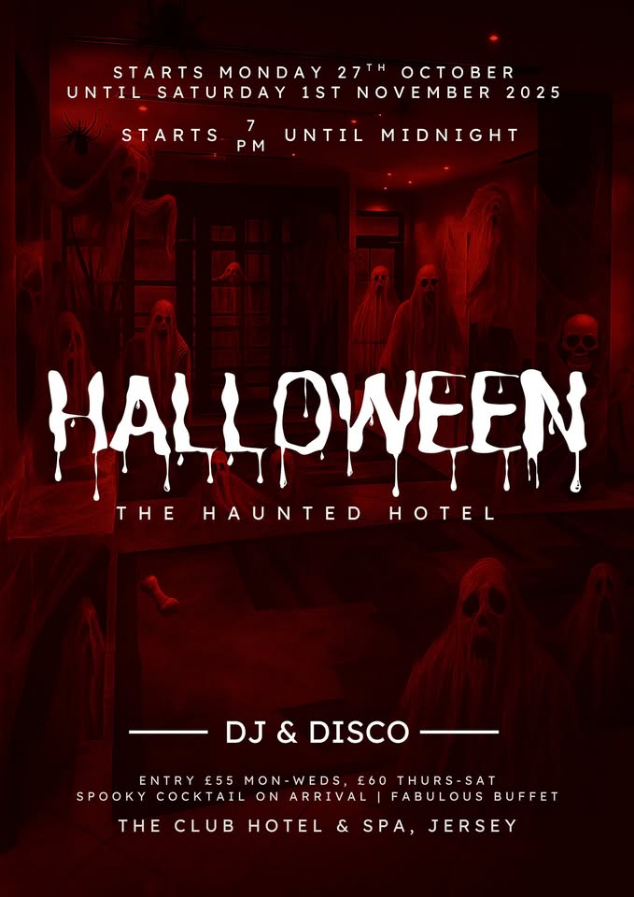 Halloween - The Haunted Hotel @ The Club Hotel & Spa, Jersey