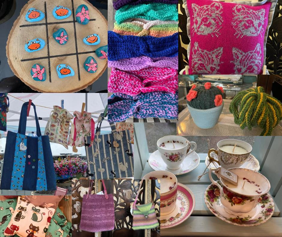 Crafters at Hospice Christmas market