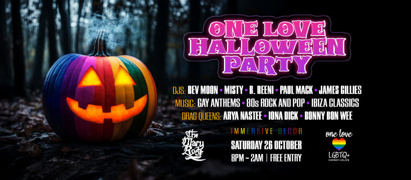 One Love Halloween Party @ the Mary Rose 🦇