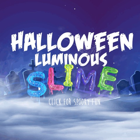 Halloween Glow-In-The-Dark SLIME Making!