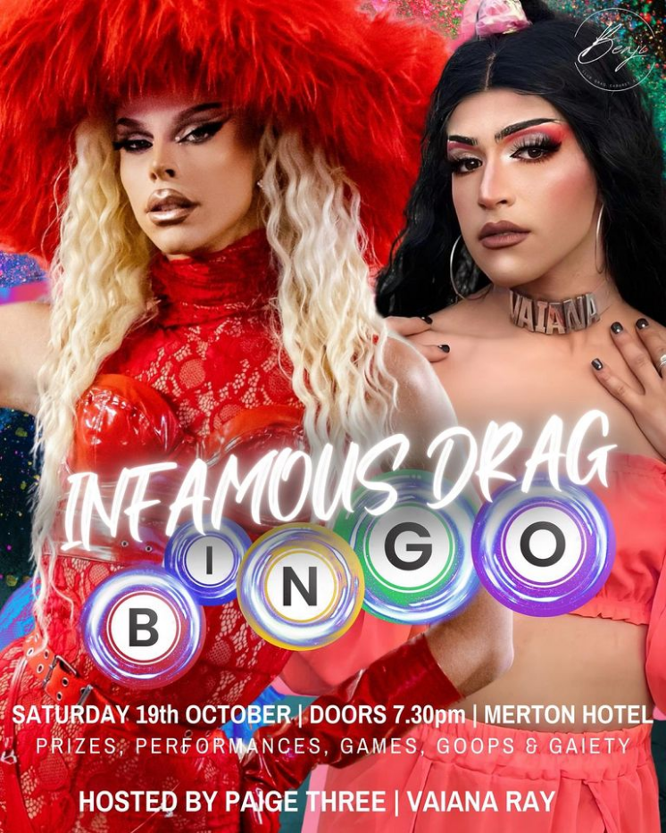 INFAMOUS DRAG BINGO