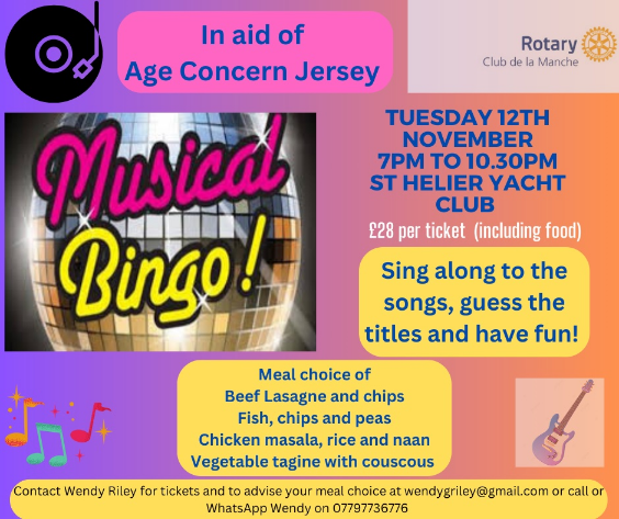 Rotary Club de la Manche: Musical Bingo!
