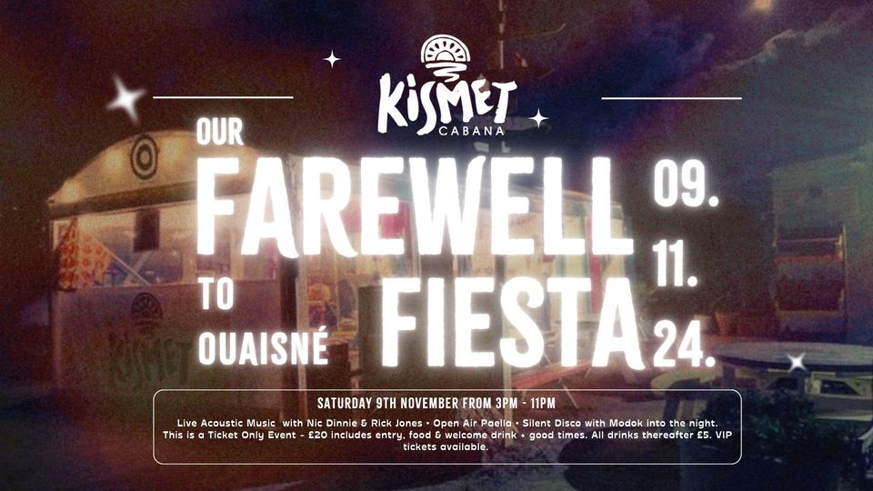 Kismet Cabana’s Farewell Party – A Final Fiesta at Ouaisné Bay!