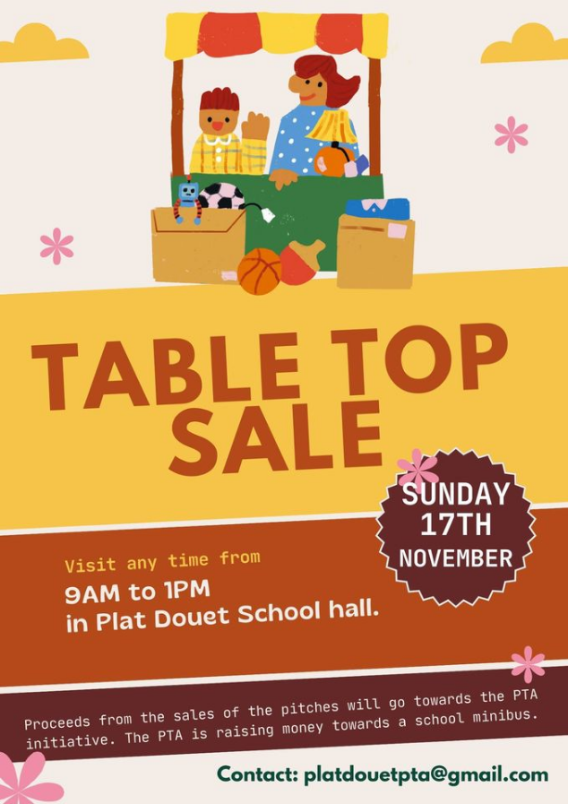 Table Top Sale