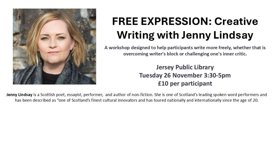 Free Expression: Creative Writing with Jenny Lindsay