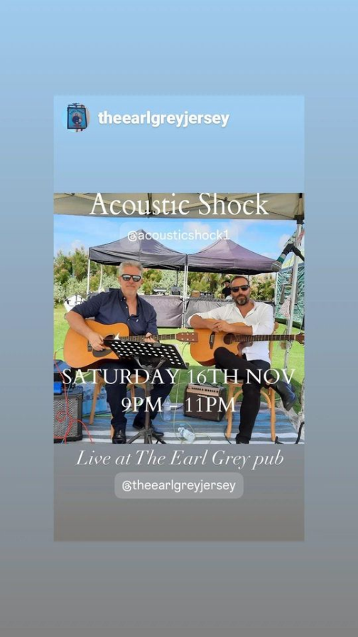 Chill out with Acoustic Shock @The Earl Grey Jersey