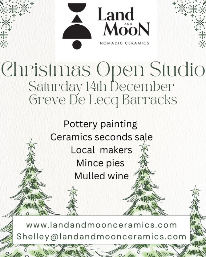 Land and Moon Christmas Open studio