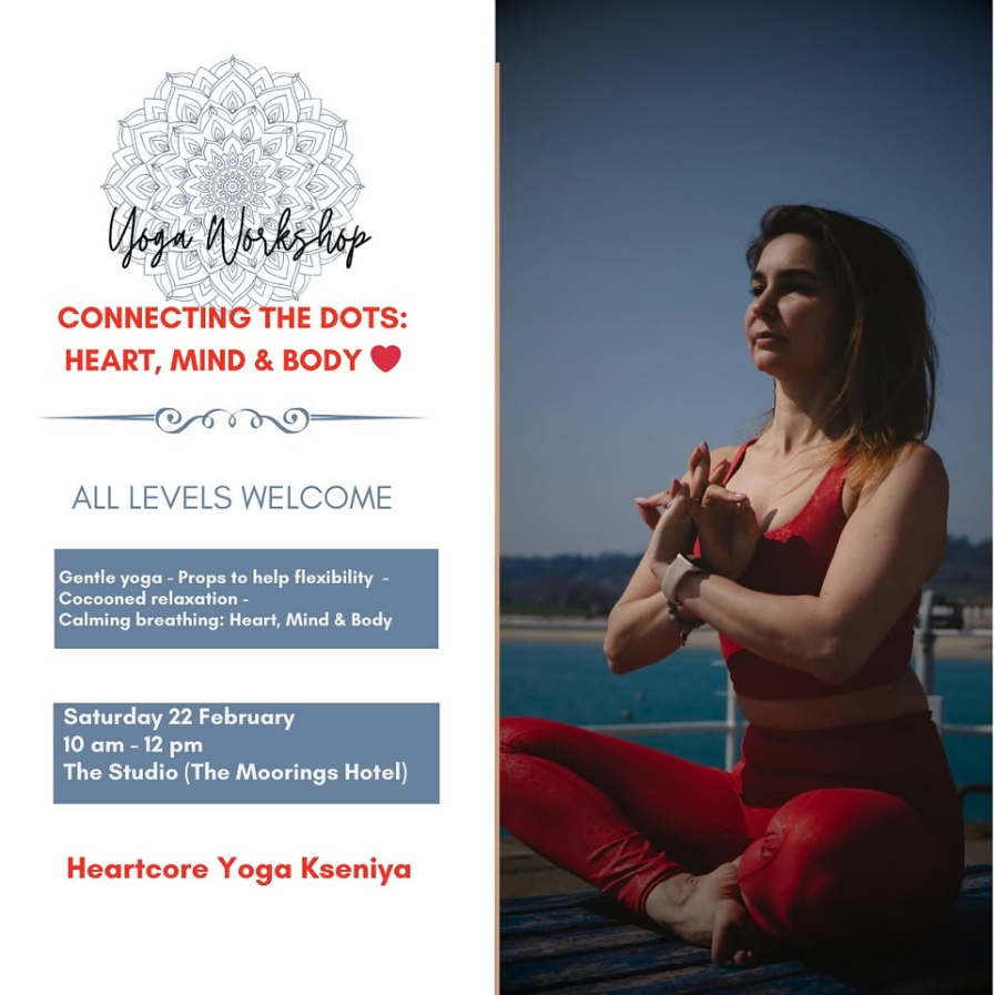 Connecting the Dots: Heart, Mind & Body 🧘‍  Yoga workshop