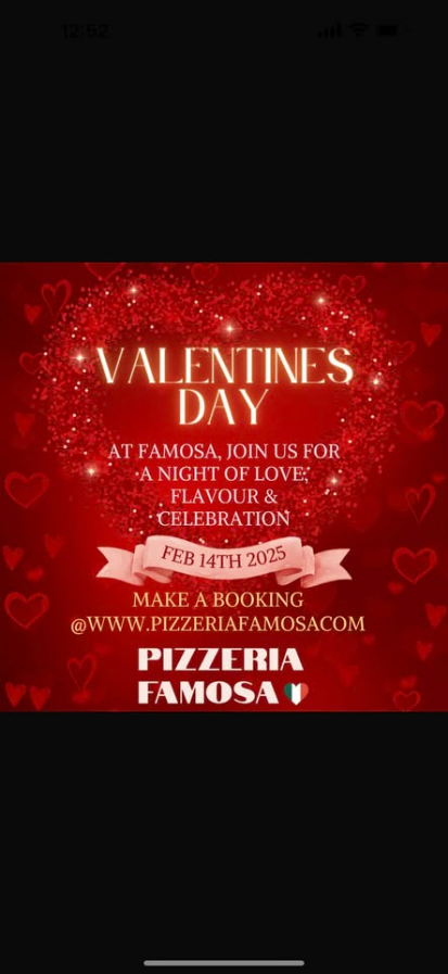 Valentine's Night at Pizzeria Famosa