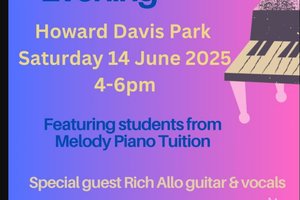 Summer piano performance evening