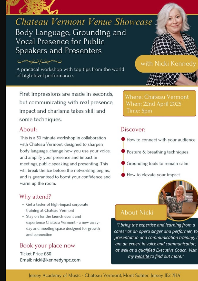 Unlock Your Voice: Movement and Body Language Workshop