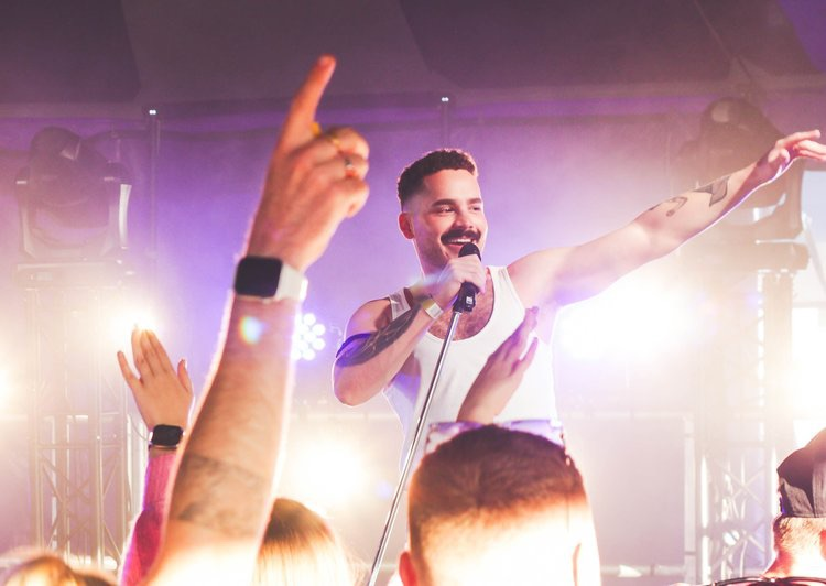 Luke as Freddie Mercury Tribute and Divine Creatures Club Night