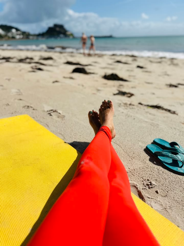 Beach Yoga on Gorey Long Beach