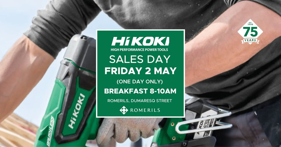  HiKOKI Sales Day – Friday 2 May