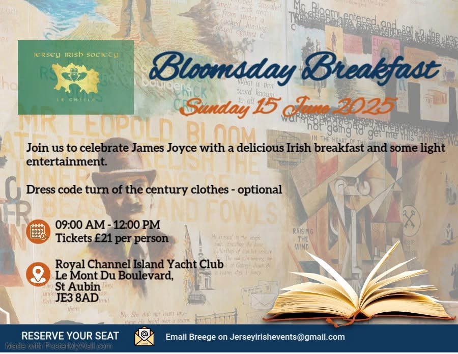 Jersey Irish Society Bloomsday Breakfast