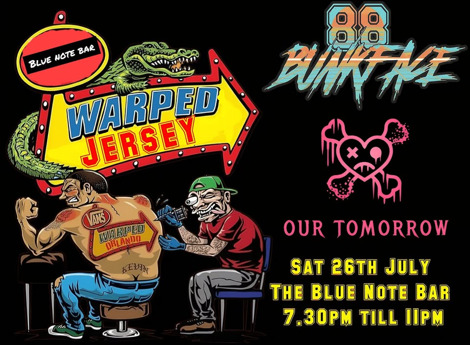 WARPED JERSEY w/ 88 BUNKFACE & OUR TOMORROW