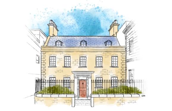 Sketching at 16 New Street