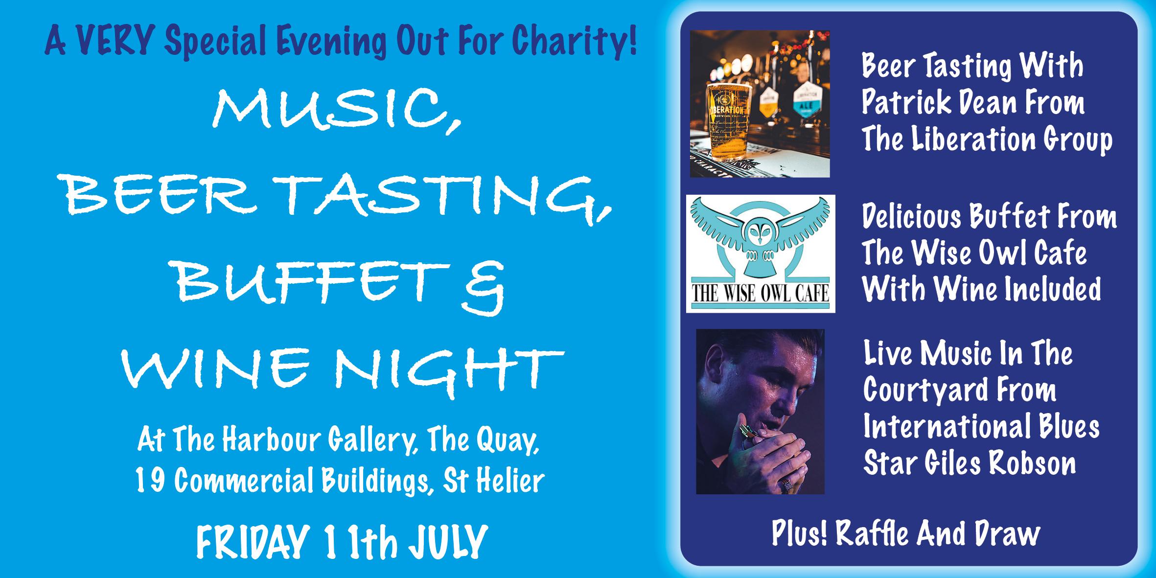 MUSIC, BEER TASTING,  BUFFET & WINE NIGHT