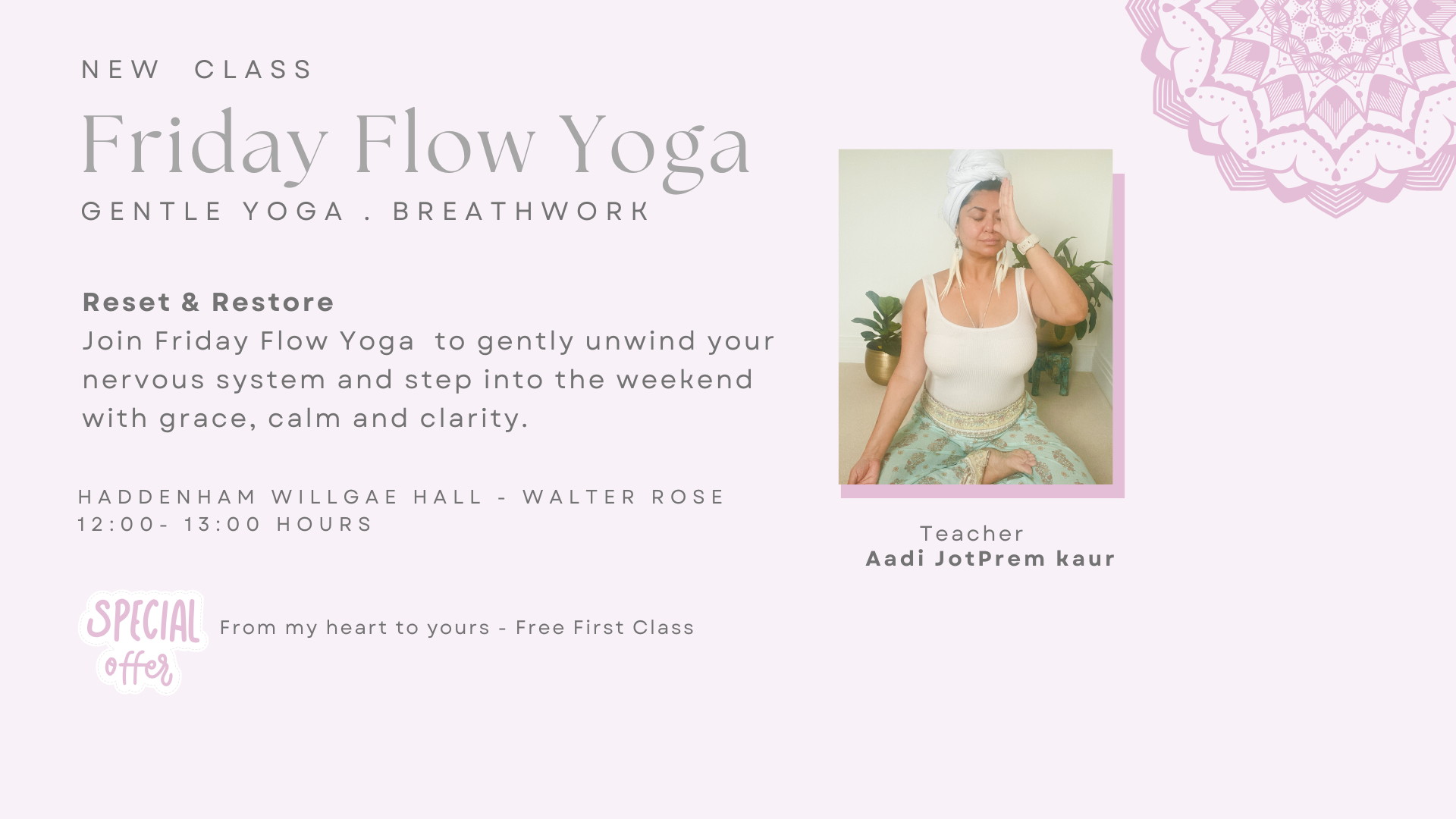 Friday Flow   Yoga &  Breathwork