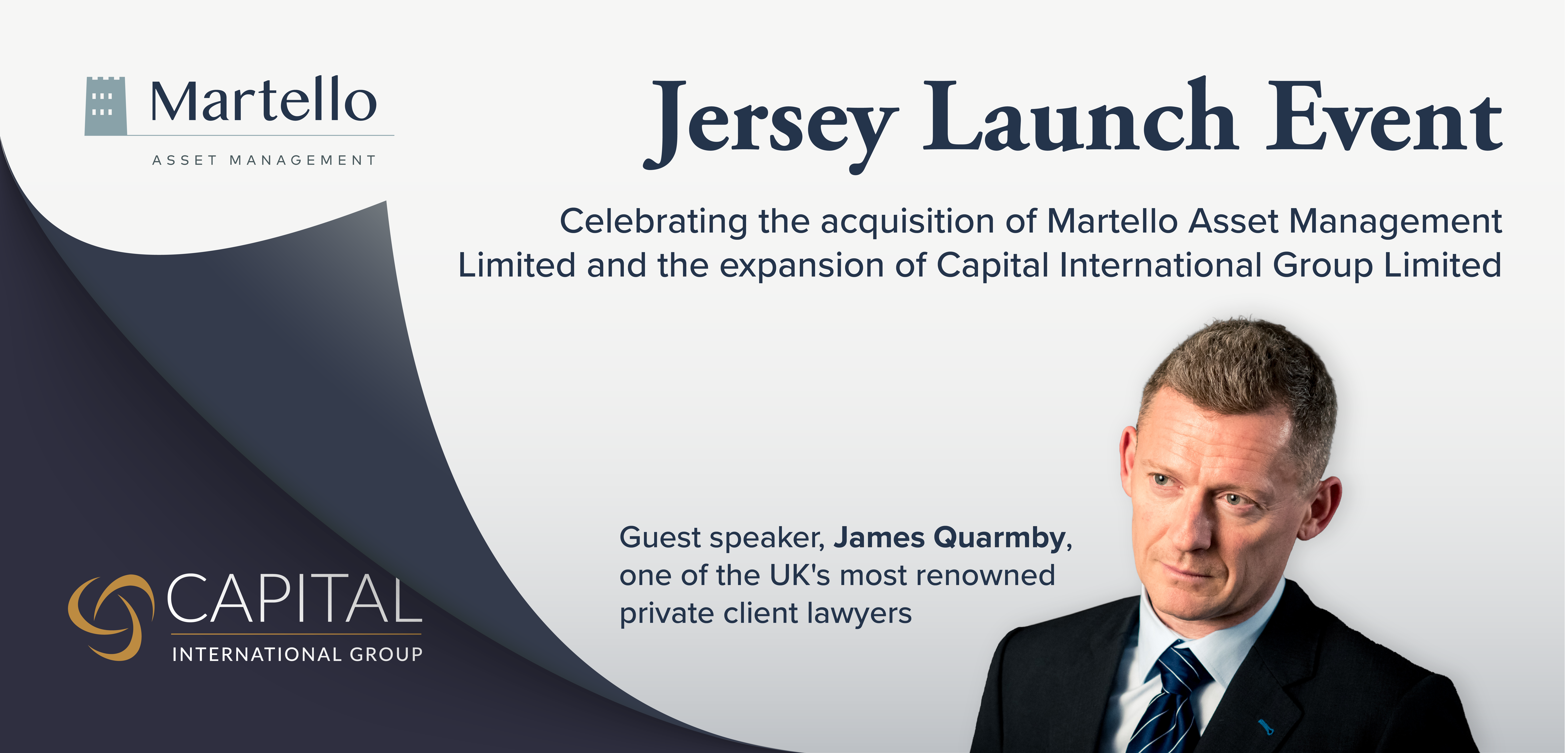 Jersey launch with guest speaker James Quarmby