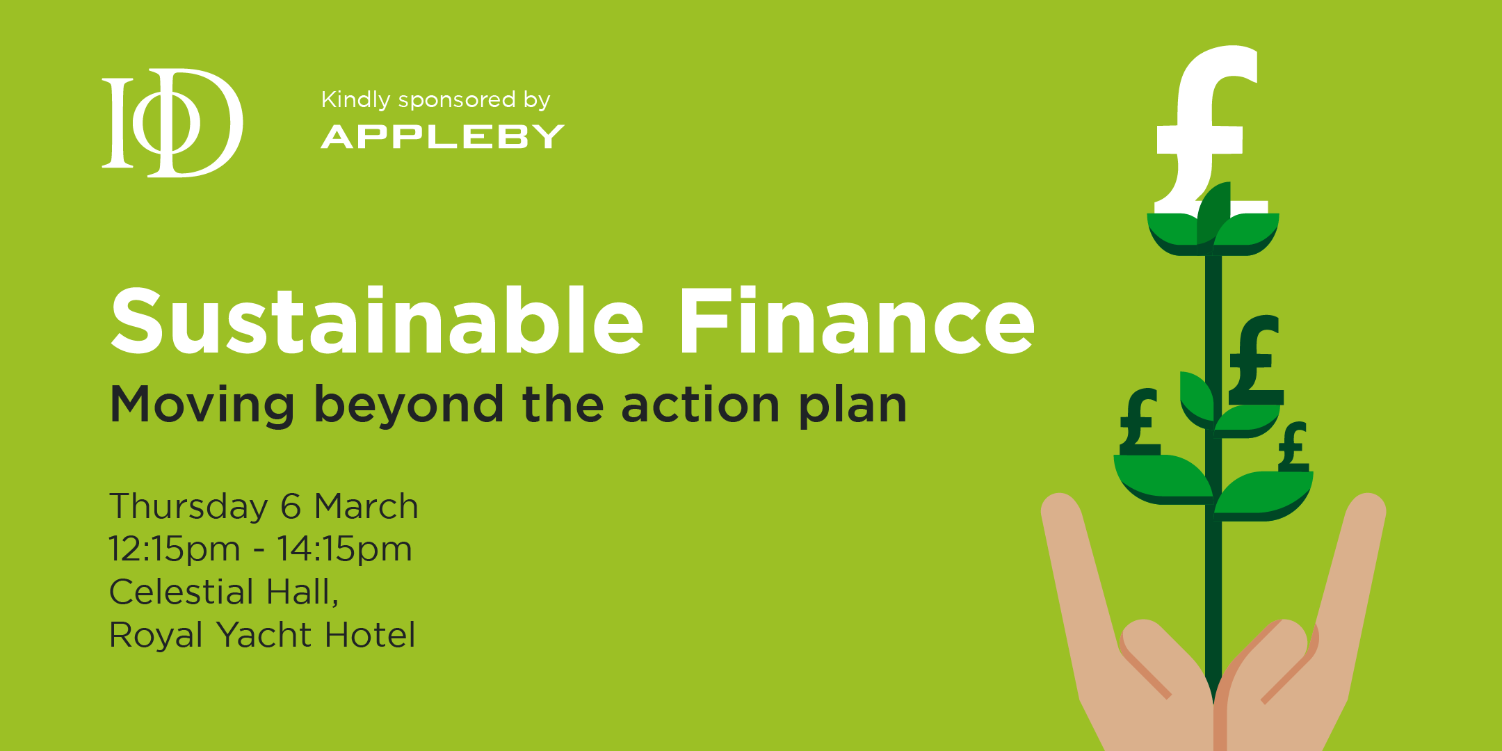 IoD Leaders' Lunch - Sustainable Finance: Moving beyond the Action Plan