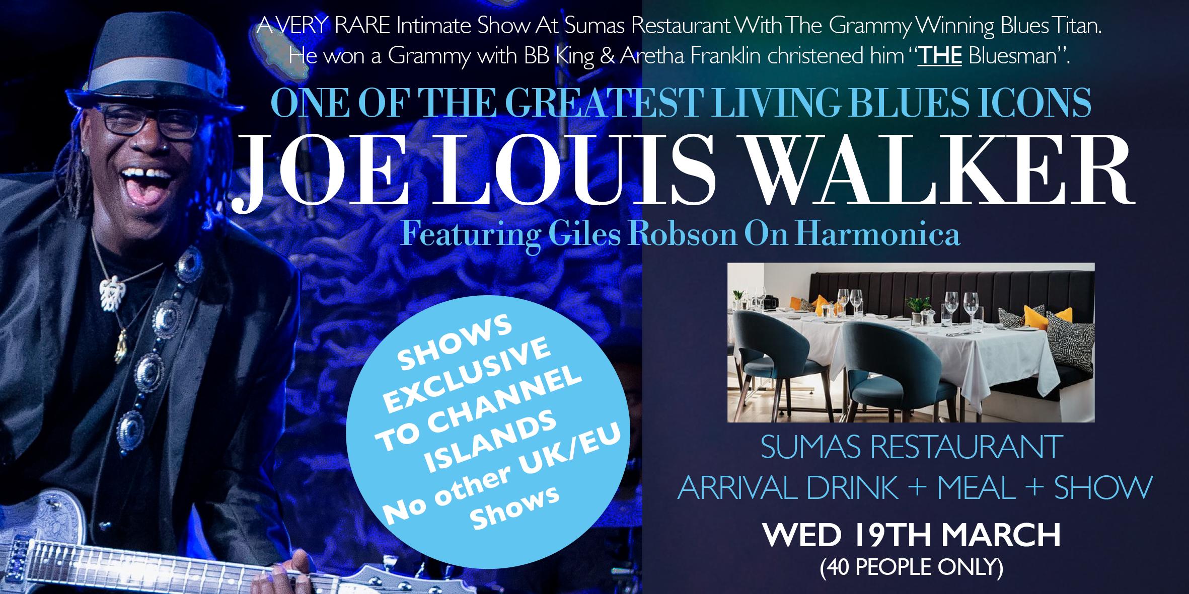 Grammy Winning Blues Icon Joe Louis Walker At Sumas Restaurant