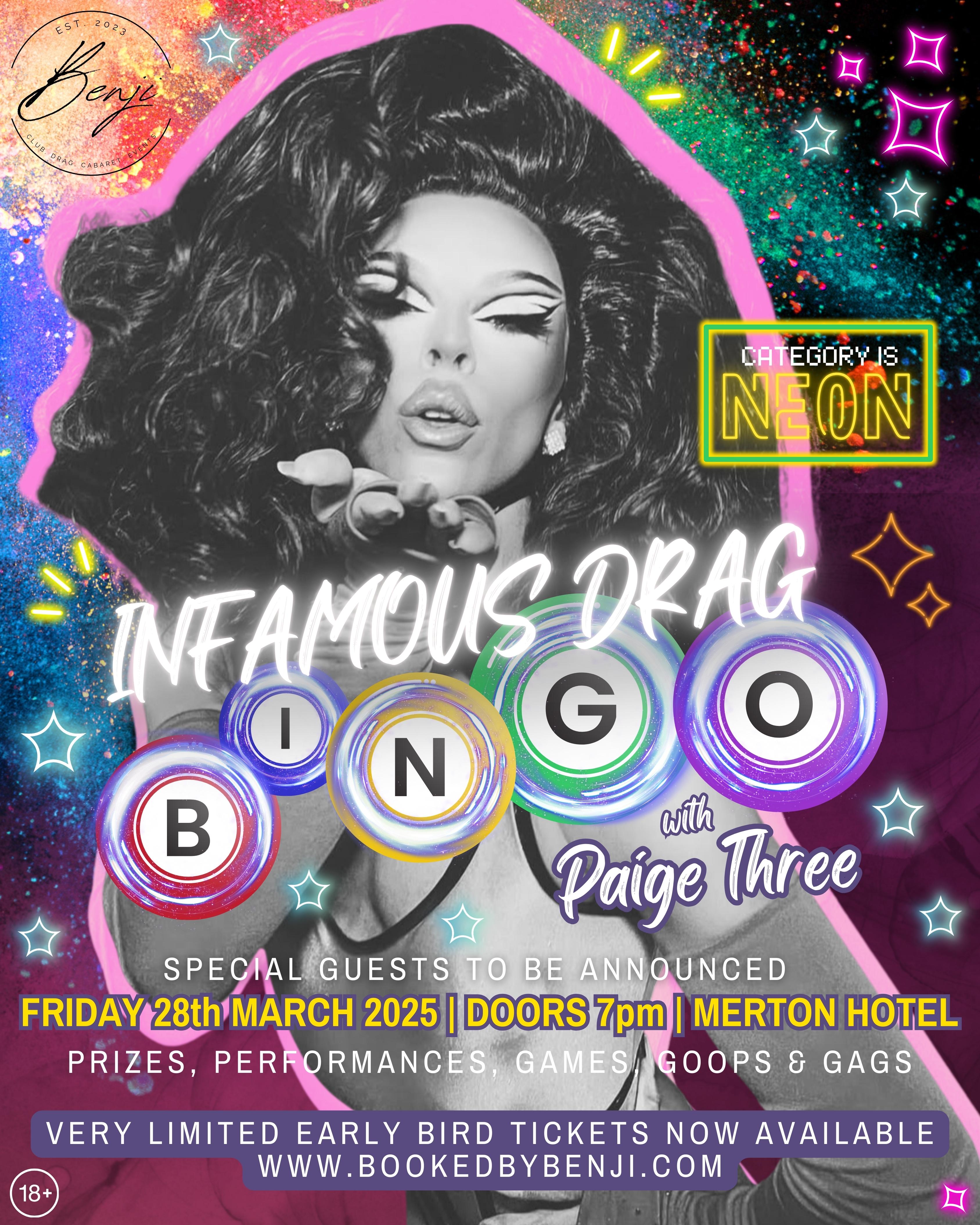 Infamous Drag Bingo - The Merton Hotel, Jersey