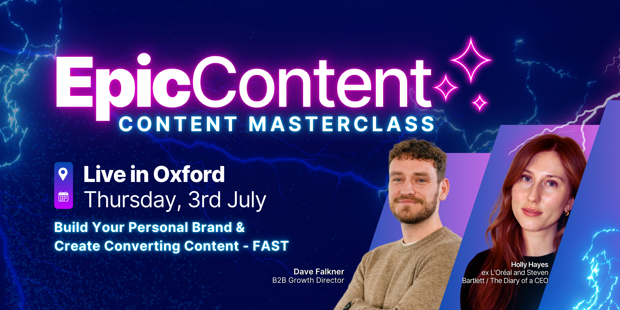 Epic Content: Live Masterclass in OXFORD