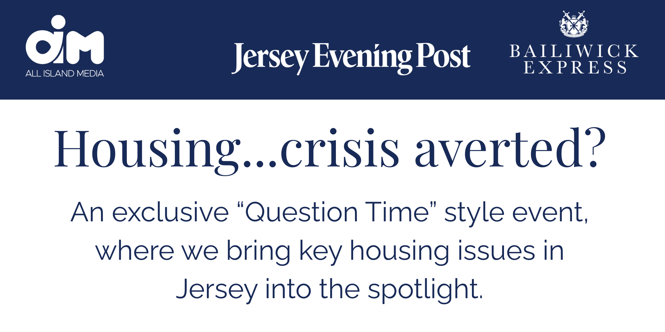 Housing...crisis averted?