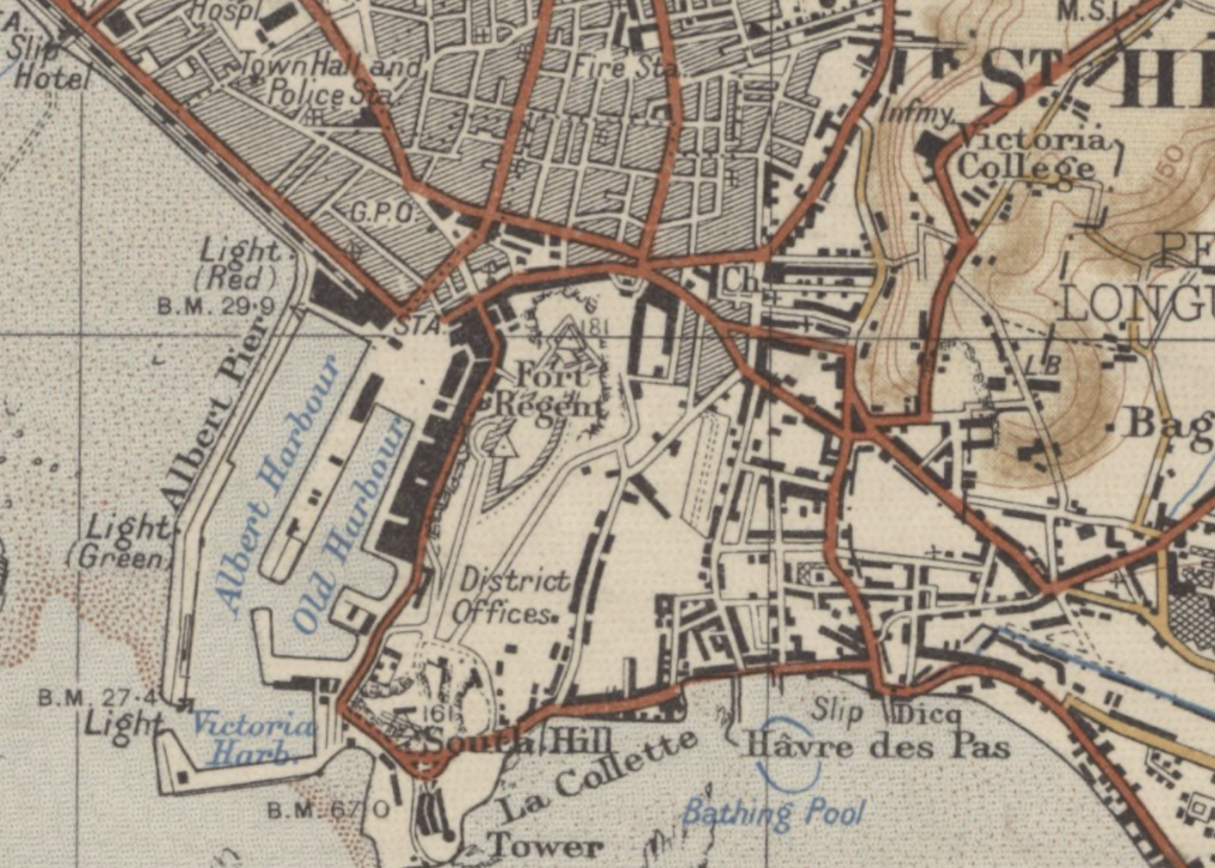 Free St Helier walk. How the sea shaped the town